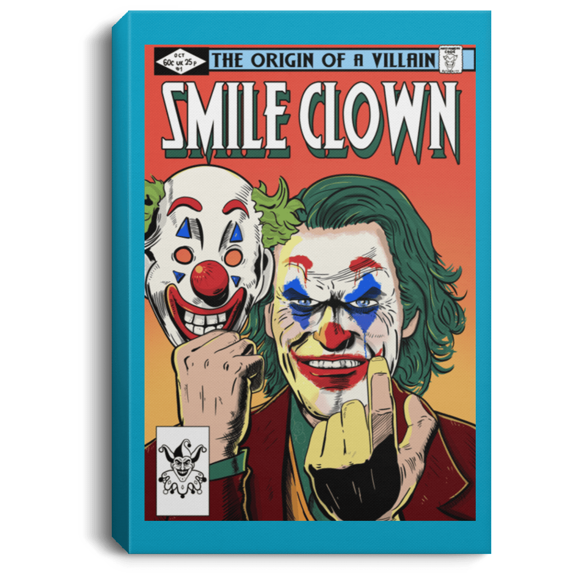 Housewares Turquoise / 8" x 12" Smile Clown Premium Portrait Canvas