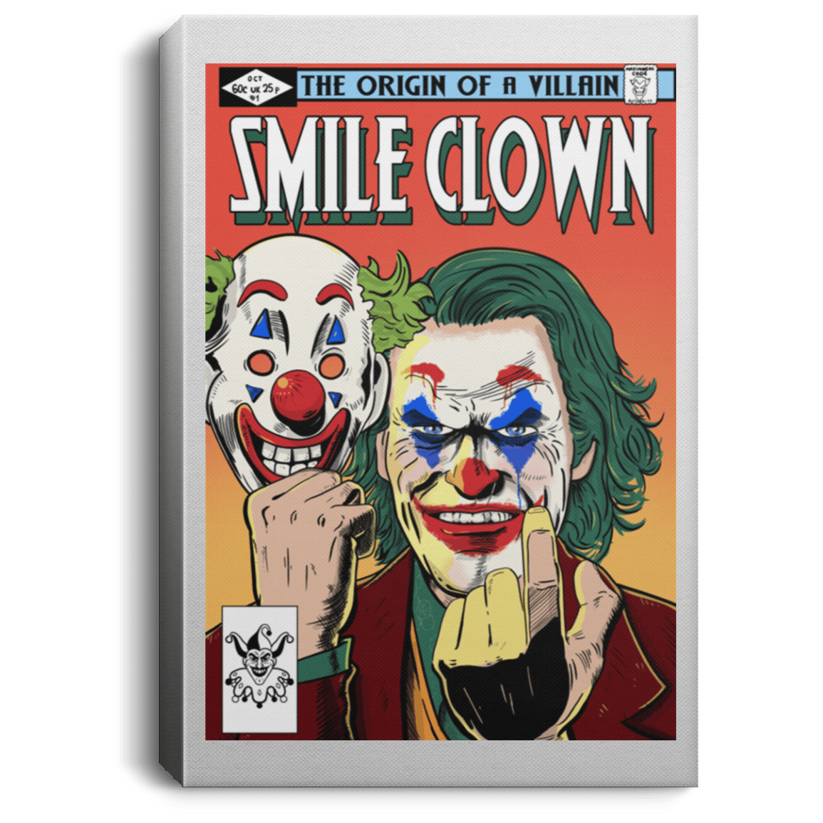 Housewares White / 8" x 12" Smile Clown Premium Portrait Canvas