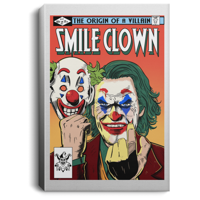 Housewares White / 8" x 12" Smile Clown Premium Portrait Canvas