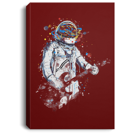 Housewares Maroon / 8" x 12" Space Guitar Premium Portrait Canvas