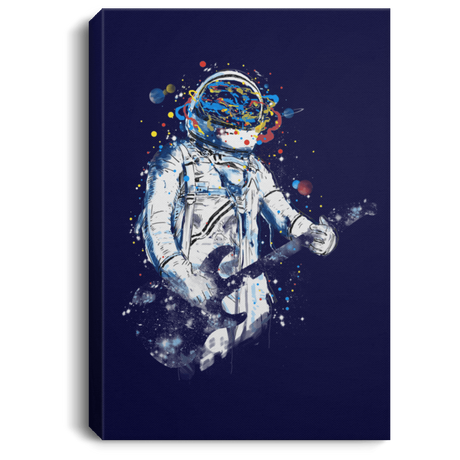 Housewares Navy / 8" x 12" Space Guitar Premium Portrait Canvas