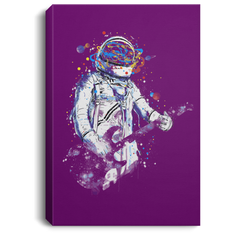 Housewares Purple / 8" x 12" Space Guitar Premium Portrait Canvas