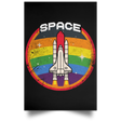 Housewares Black / 12" x 18" Space Shuttle Portrait Poster