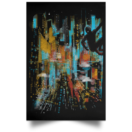 Housewares Black / 12" x 18" Spider Vision Portrait Poster