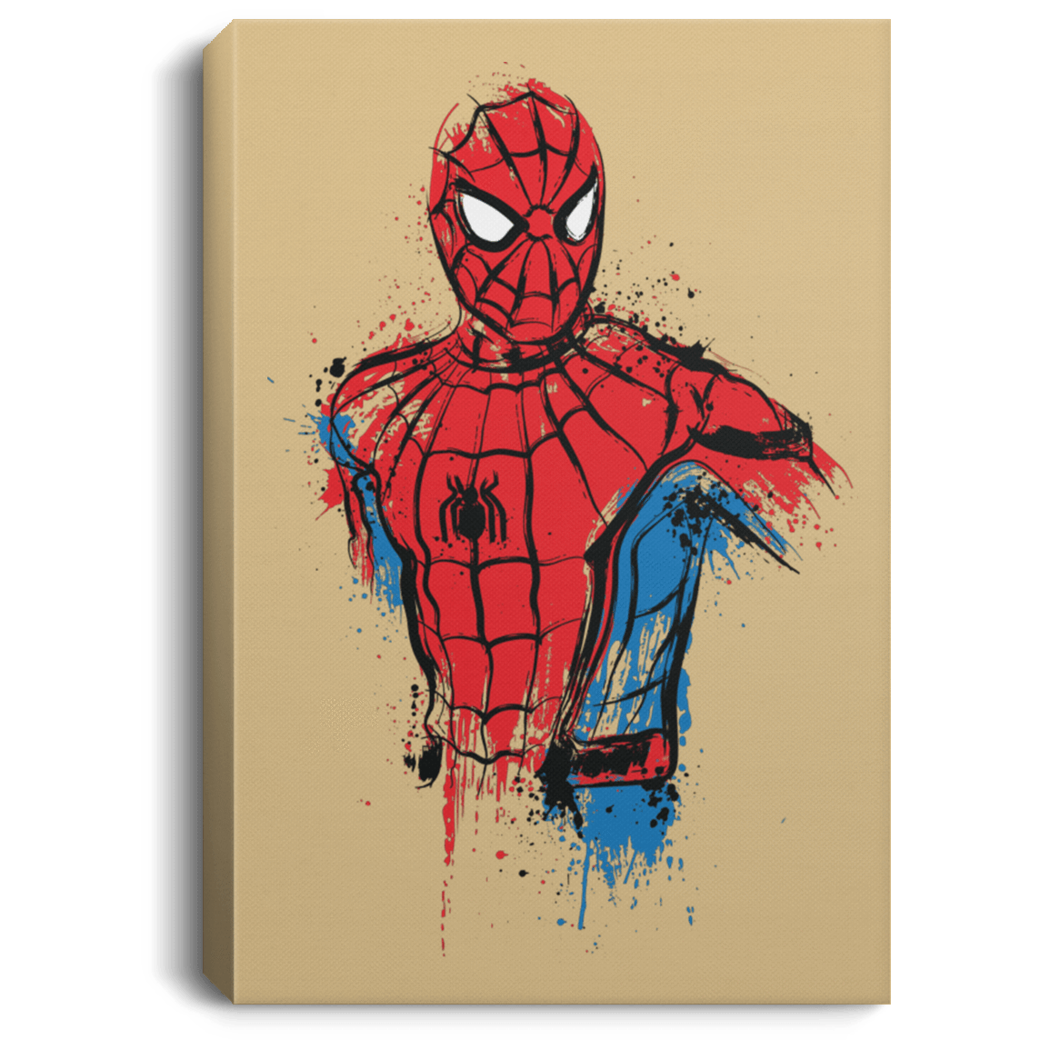 Housewares Tan / 8" x 12" Spiderman- Friendly Neighborhood Premium Portrait Canvas