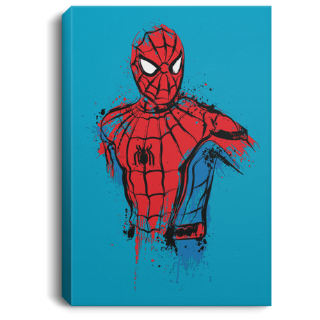 Housewares Turquoise / 8" x 12" Spiderman- Friendly Neighborhood Premium Portrait Canvas