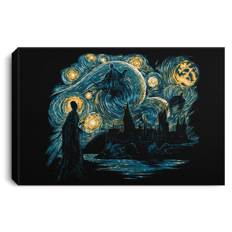 Housewares Black / 12" x 8" Starry Dementors Premium Landscape Canvas