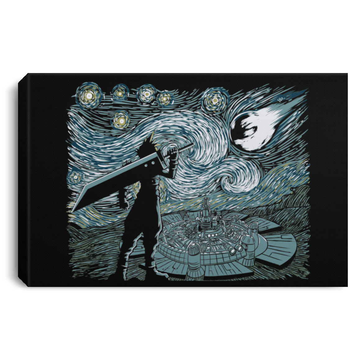 Housewares Black / 12" x 8" Starry Fantasy 2 Premium Landscape Canvas