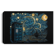 Housewares Black / 12" x 8" Starry Gallifrey Premium Landscape Canvas