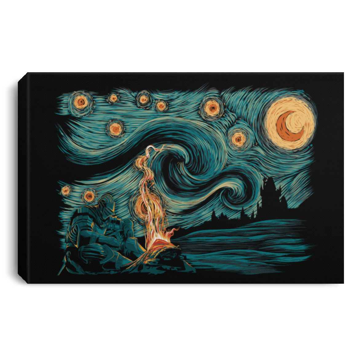 Housewares Black / 12" x 8" Starry Souls Premium Landscape Canvas