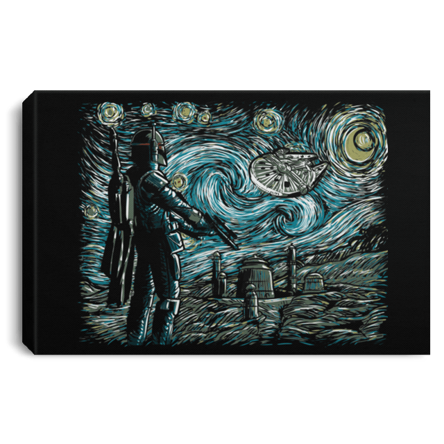 Housewares Black / 12" x 8" Starry Wars Premium Landscape Canvas