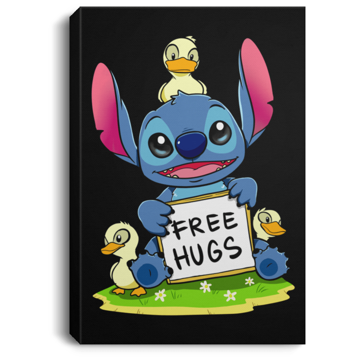 Housewares Black / 8" x 12" Stitch Hug Premium Portrait Canvas