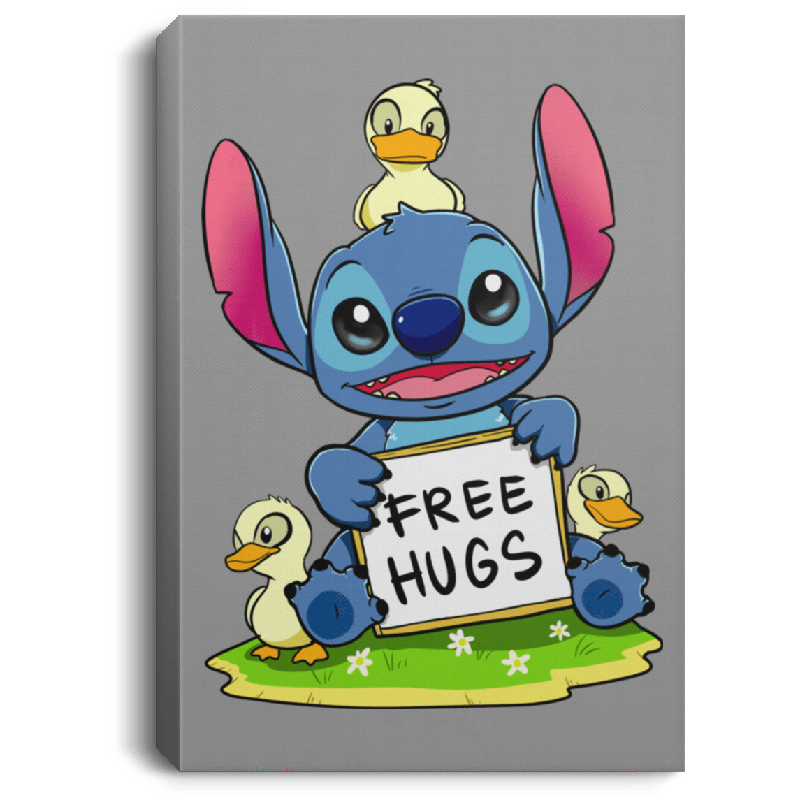 Housewares Gray / 8" x 12" Stitch Hug Premium Portrait Canvas