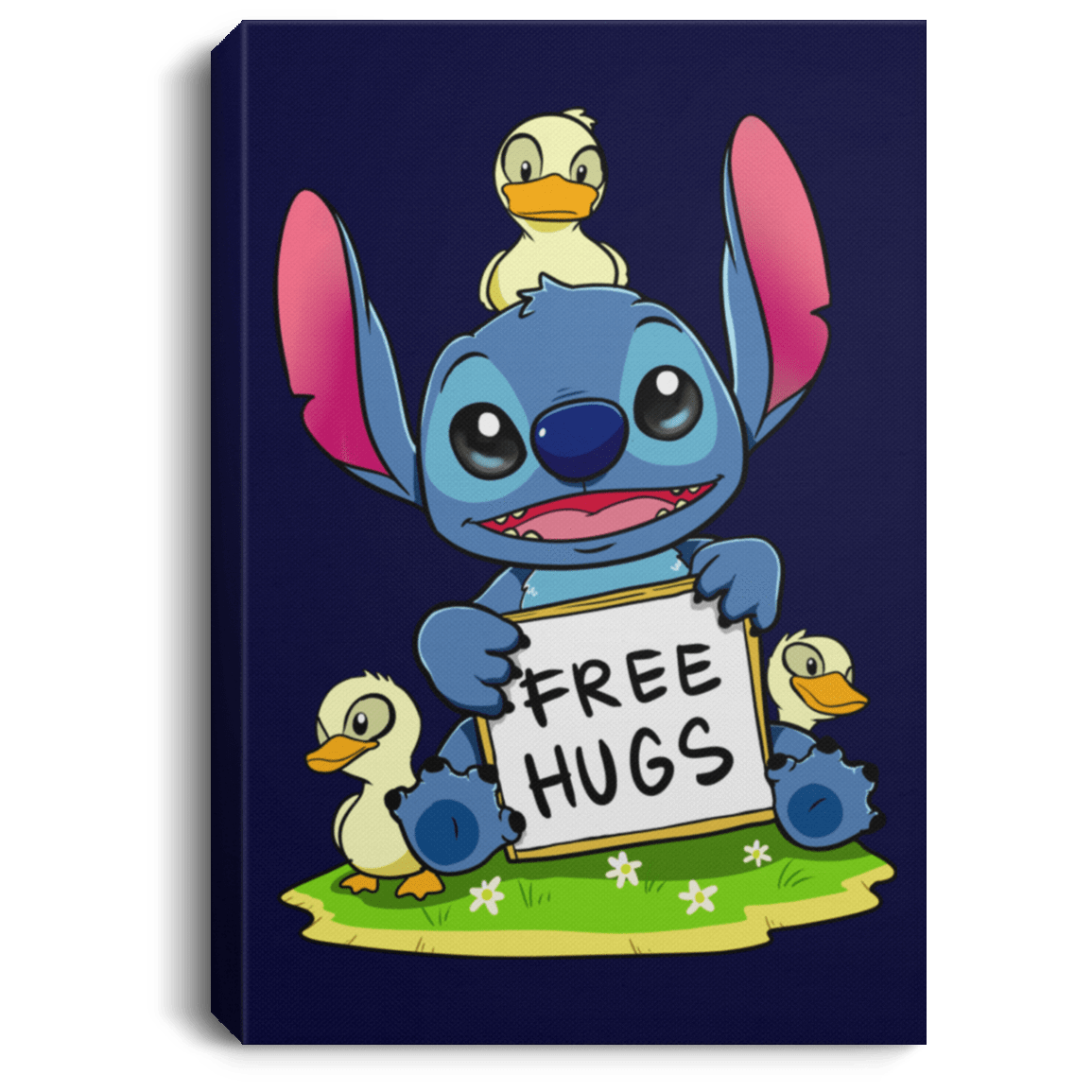 Housewares Navy / 8" x 12" Stitch Hug Premium Portrait Canvas