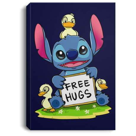 Housewares Navy / 8" x 12" Stitch Hug Premium Portrait Canvas