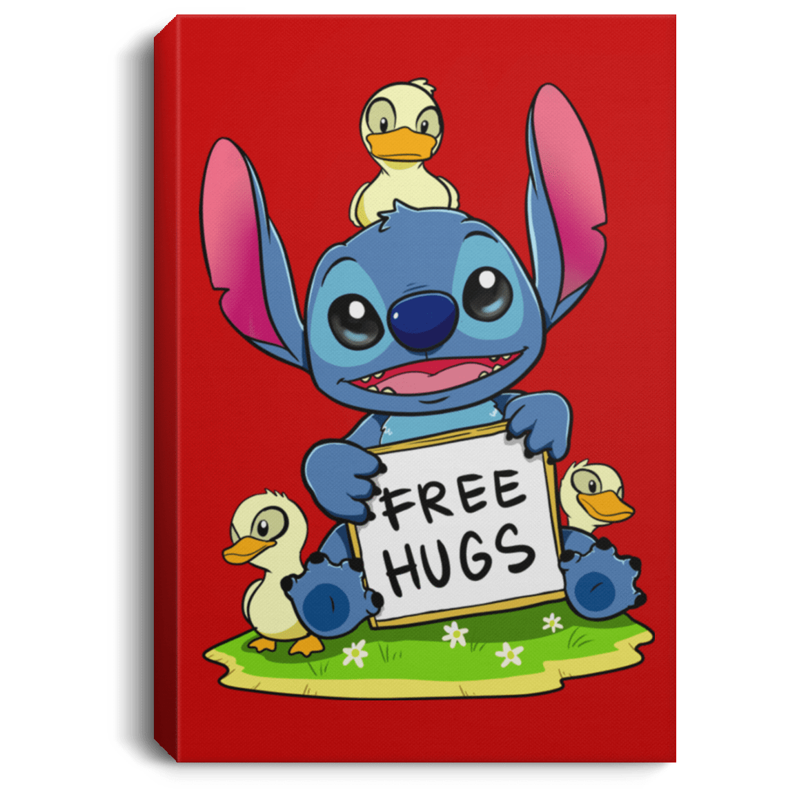 Housewares Red / 8" x 12" Stitch Hug Premium Portrait Canvas