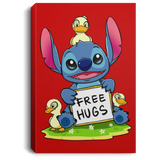 Housewares Red / 8" x 12" Stitch Hug Premium Portrait Canvas