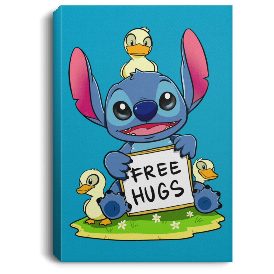 Housewares Turquoise / 8" x 12" Stitch Hug Premium Portrait Canvas