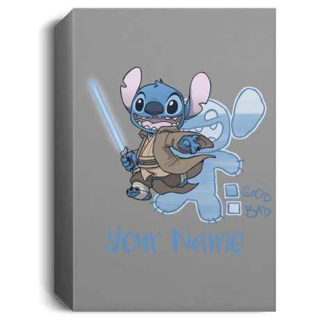 Housewares Gray / 16" x 24" Stitch Jedi Personalized Portrait Canvas