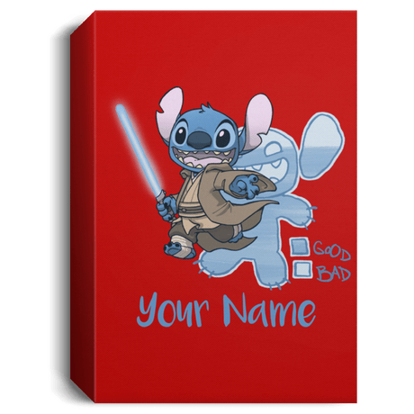 Housewares Red / 16" x 24" Stitch Jedi Personalized Portrait Canvas