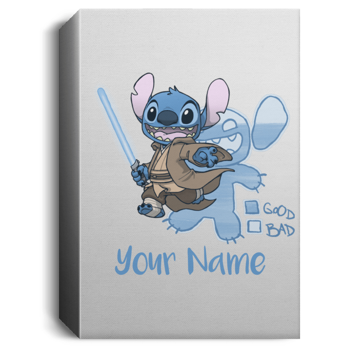 Housewares White / 16" x 24" Stitch Jedi Personalized Portrait Canvas