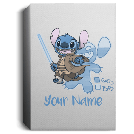 Housewares White / 16" x 24" Stitch Jedi Personalized Portrait Canvas