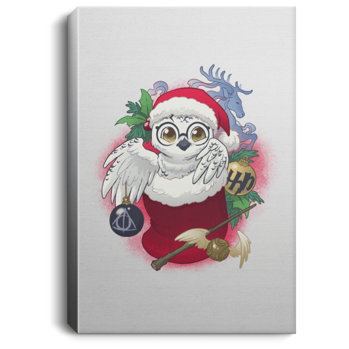 Housewares White / 8" x 12" Stocking Stuffer HP Owl Premium Portrait Canvas