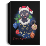 Housewares Black / 16" x 24" Stocking Stuffer Luna Personalized Portrait Canvas