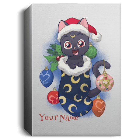 Housewares White / 16" x 24" Stocking Stuffer Luna Personalized Portrait Canvas