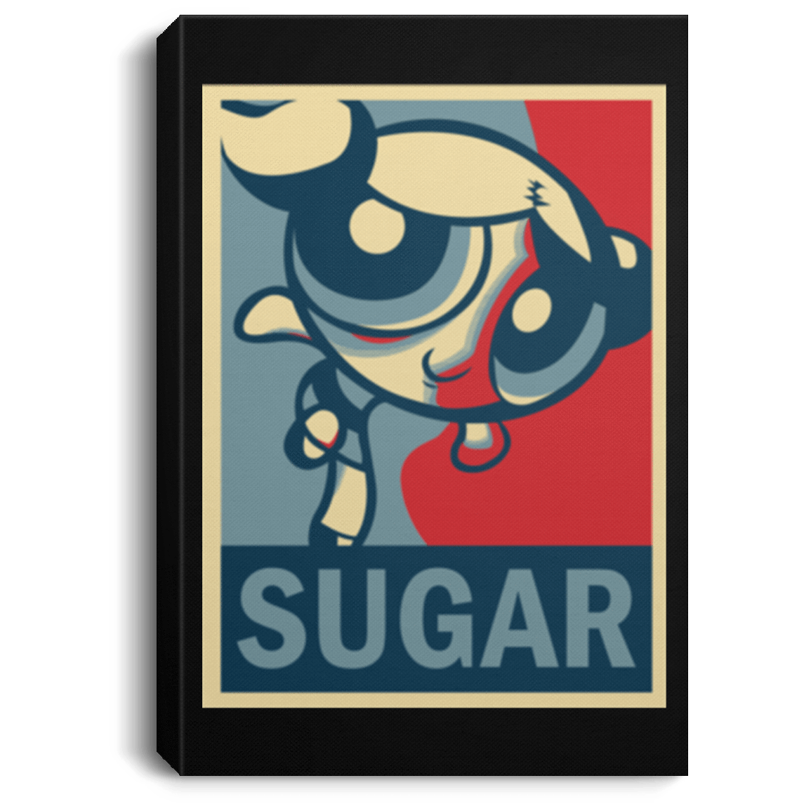 Housewares Black / 8" x 12" Sugar Powerpuff Premium Portrait Canvas