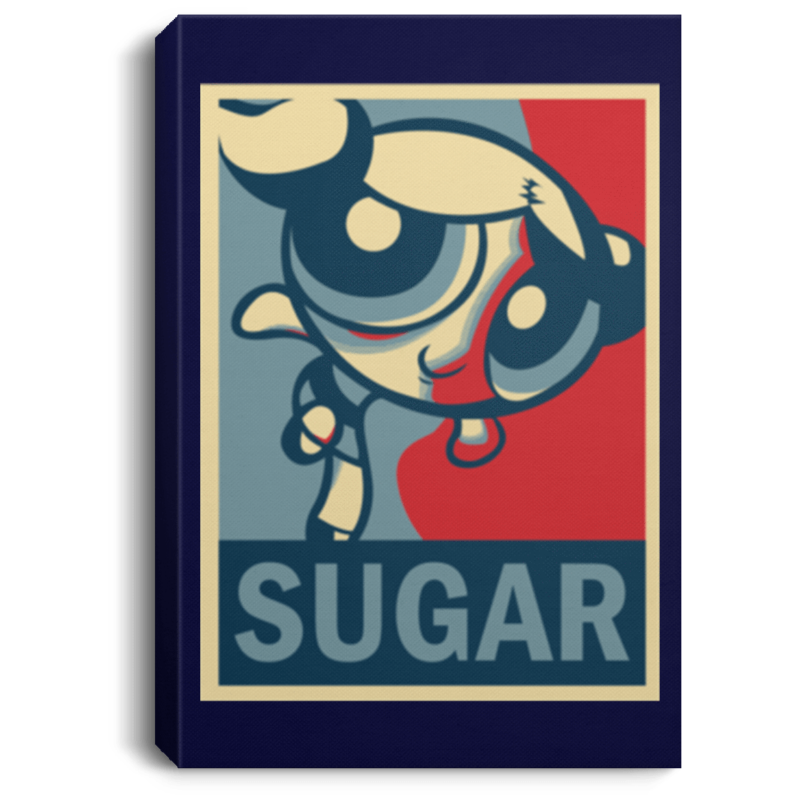 Housewares Navy / 8" x 12" Sugar Powerpuff Premium Portrait Canvas