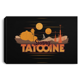 Housewares Black / 12" x 8" Sunny Tatooine Premium Landscape Canvas