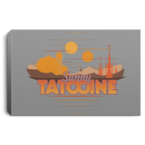 Housewares Gray / 12" x 8" Sunny Tatooine Premium Landscape Canvas