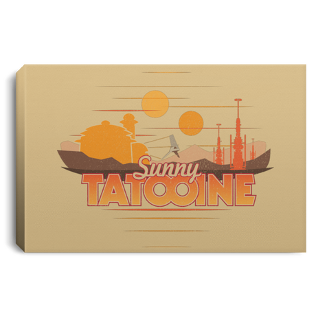 Housewares Tan / 12" x 8" Sunny Tatooine Premium Landscape Canvas