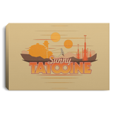 Housewares Tan / 12" x 8" Sunny Tatooine Premium Landscape Canvas