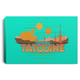 Housewares Teal / 12" x 8" Sunny Tatooine Premium Landscape Canvas