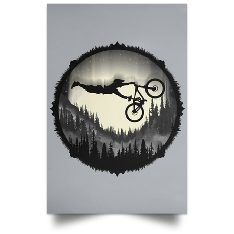 Housewares Grey / 12" x 18" Superman Bike Ride Portrait Poster