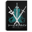 Housewares Black / 8" x 12" Sword Art Premium Portrait Canvas