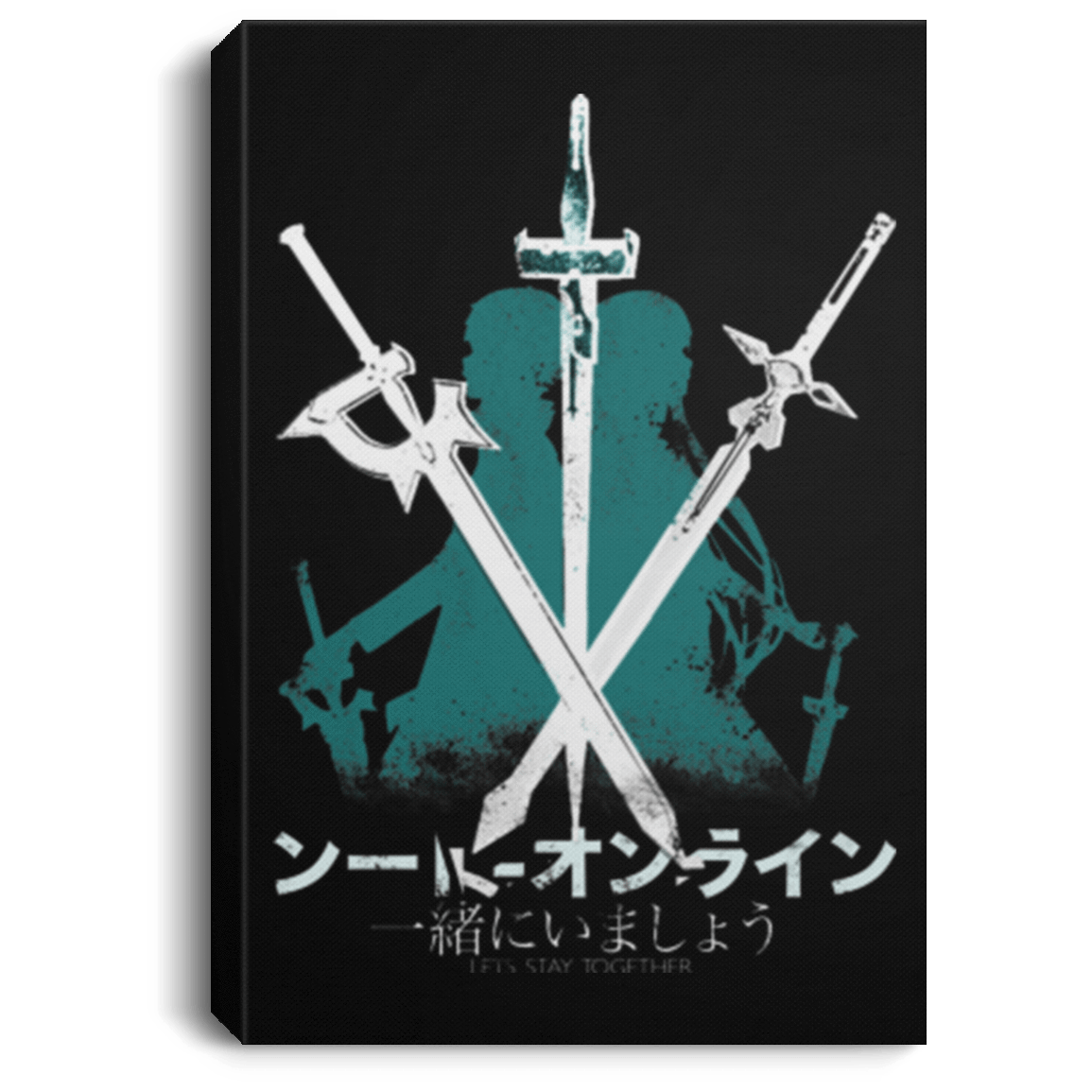 Housewares Black / 8" x 12" Sword Art Premium Portrait Canvas