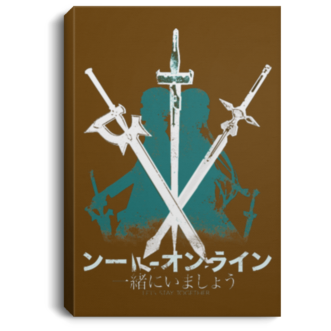 Housewares Brown / 8" x 12" Sword Art Premium Portrait Canvas