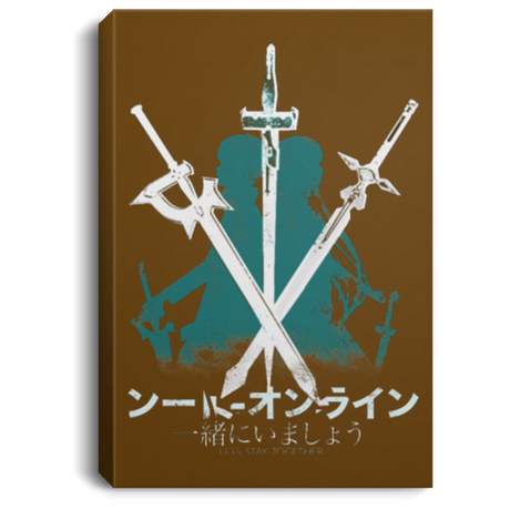 Housewares Brown / 8" x 12" Sword Art Premium Portrait Canvas