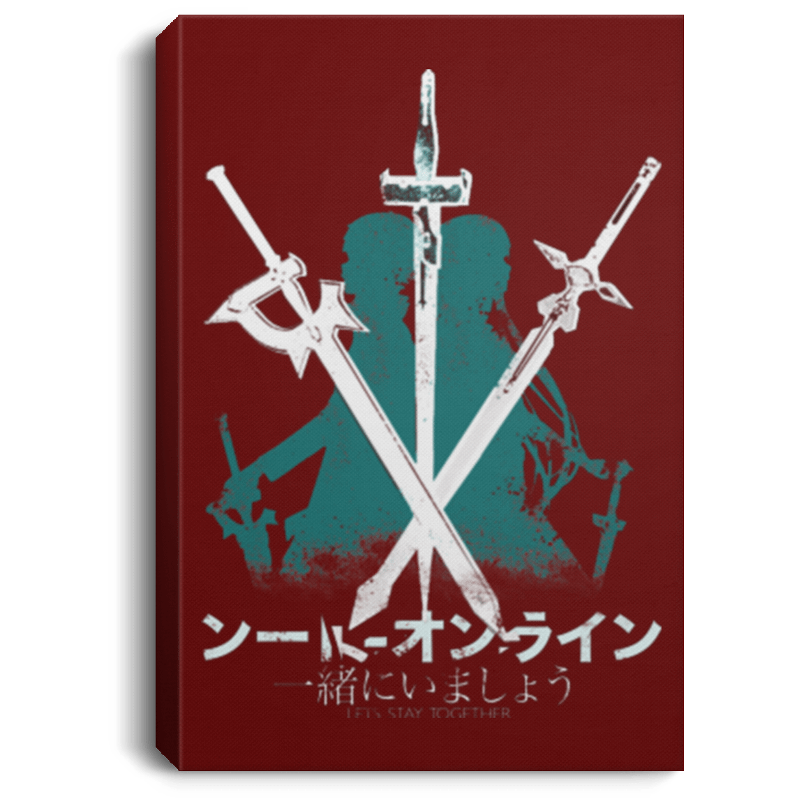 Housewares Maroon / 8" x 12" Sword Art Premium Portrait Canvas