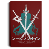 Housewares Maroon / 8" x 12" Sword Art Premium Portrait Canvas