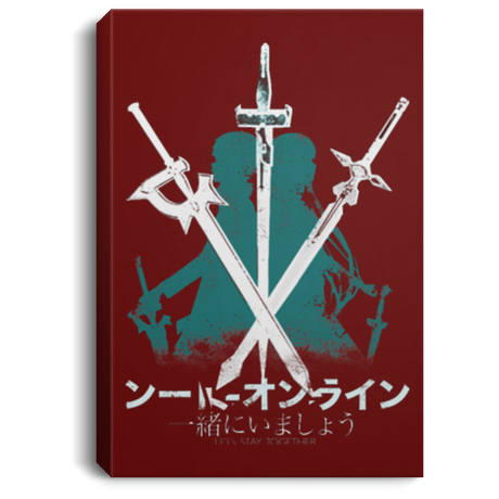 Housewares Maroon / 8" x 12" Sword Art Premium Portrait Canvas