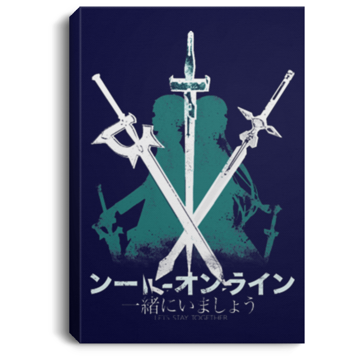 Housewares Navy / 8" x 12" Sword Art Premium Portrait Canvas