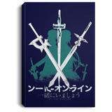 Housewares Navy / 8" x 12" Sword Art Premium Portrait Canvas