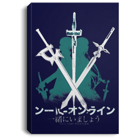 Housewares Navy / 8" x 12" Sword Art Premium Portrait Canvas