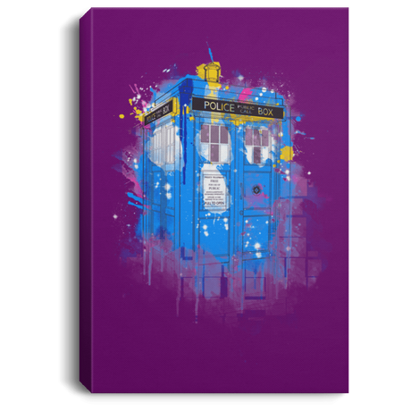 Housewares Purple / 8" x 12" Tardisplash Premium Portrait Canvas