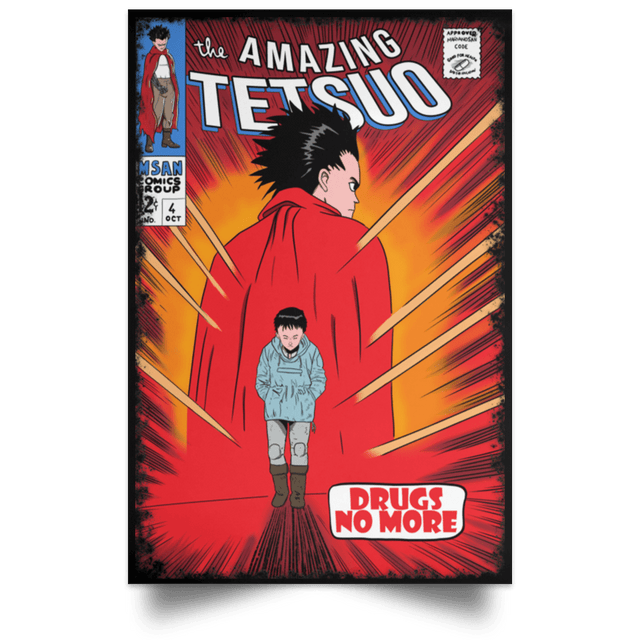 Housewares Black / 12" x 18" The Amazing Tetsuo Portrait Poster