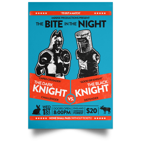 Housewares Turquoise / 12" x 18" The Bite In The Night Portrait Poster